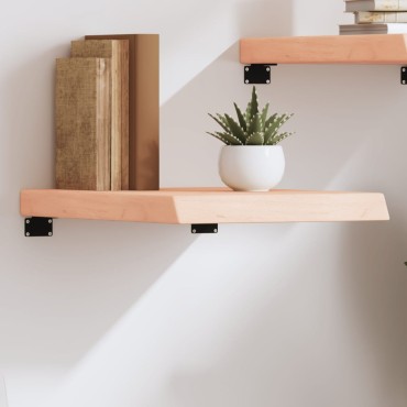 vidaXL Ράφι Τοίχου 40x50x(2-6)cm από Ακατέργαστο Μασίφ Ξύλο Δρυός 1 τεμ.