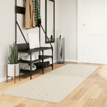 vidaXL Χαλί Shaggy PAMPLONA με Ψηλό Πέλος Μοντέρνο Κρεμ 80x250cm