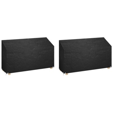 vidaXL Καλύμματα Πάγκου με 12 Κρίκους 2 τεμ. 210x70x70/88cm Πολυαιθ.