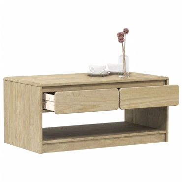 vidaXL Τραπέζι Σαλονιού SAUDA Χρ. Δρυός 99x55x45cm Μασίφ Ξύλο Πεύκου 1 τεμ.