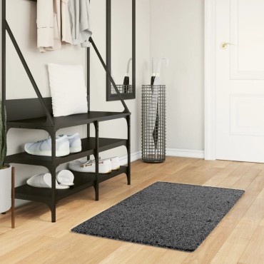 vidaXL Χαλί OVIEDO με Κοντό Πέλος Ανθρακί 60x110cm