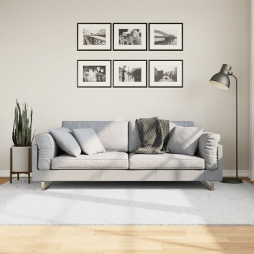 vidaXL Χαλί OVIEDO με Κοντό Πέλος Γκρι 160x230cm