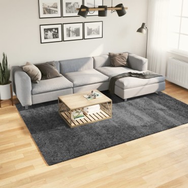 vidaXL Χαλί OVIEDO με Κοντό Πέλος Ανθρακί 200x280cm