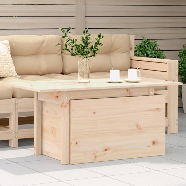 vidaXL Τραπέζι Κήπου 100x50x75cm από Μασίφ Ξύλο Πεύκου