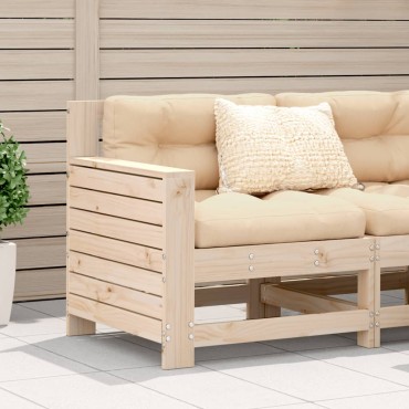 vidaXL Καναπές Κήπου με Μπράτσα 69x62x70,5cm Μασίφ Ξύλο Πεύκου