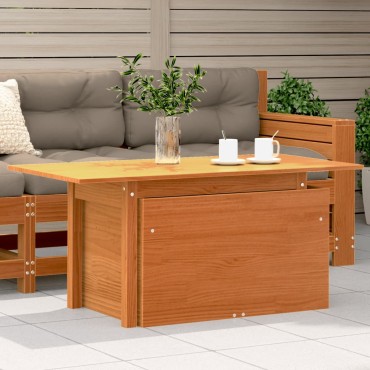 vidaXL Τραπέζι Κήπου Καφέ Κεριού 100x50x75cm από Μασίφ Ξύλο Πεύκου