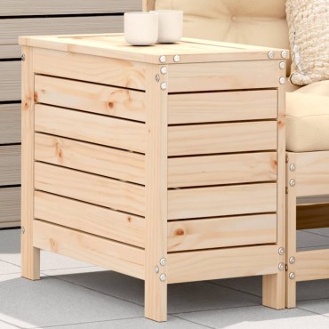 vidaXL Υποπόδιο Κήπου 62x31,5x52cm από Μασίφ Ξύλο Πεύκου 1 τεμ. Γωνιακός
