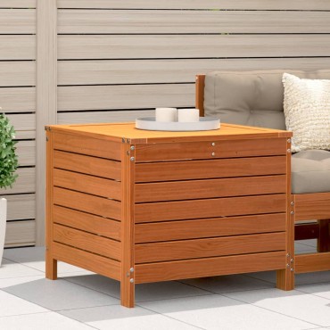 vidaXL Υποπόδιο Κήπου Καφέ Κεριού 62x63,5x53,5cm Μασίφ Ξύλο Πεύκου 1 τεμ. Γωνιακός