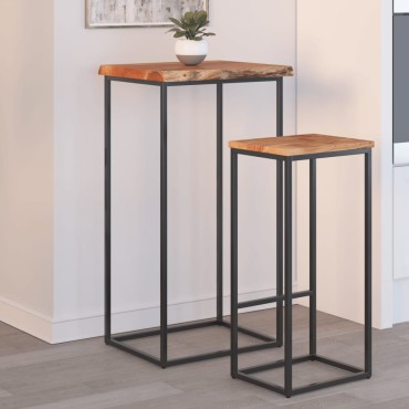 vidaXL Επιφάνεια Τραπεζιού Ορθογώνια 40x40x2,5cm Μασίφ Ξύλο Ακακίας 1 τεμ.