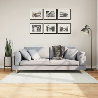 vidaXL Χαλί OVIEDO με Κοντό Πέλος Κρεμ 120x170cm