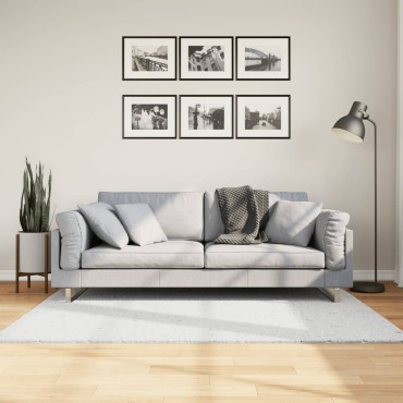 vidaXL Χαλί OVIEDO με Κοντό Πέλος Γκρι 120x170cm