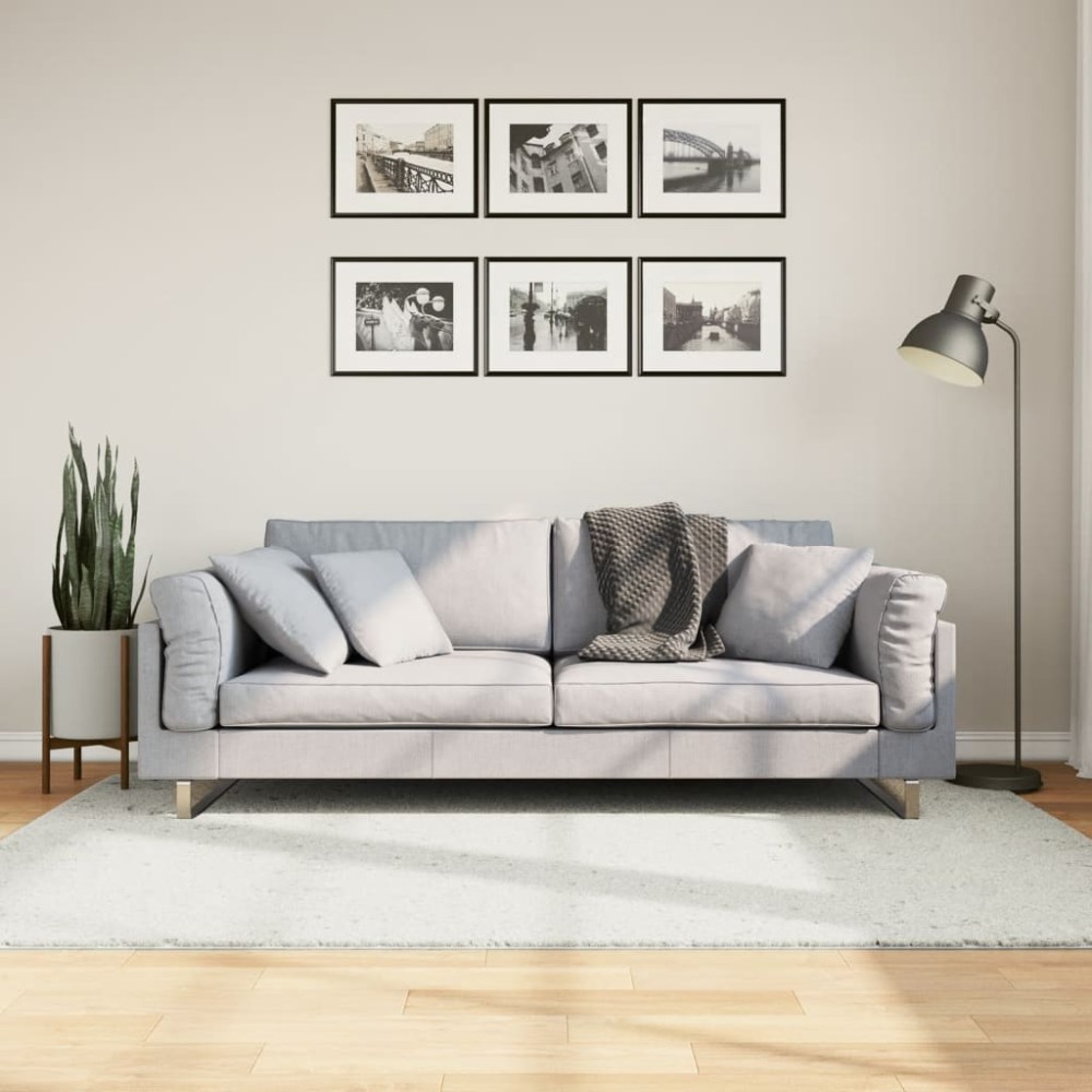 vidaXL Χαλί OVIEDO με Κοντό Πέλος Κρεμ 140x200cm