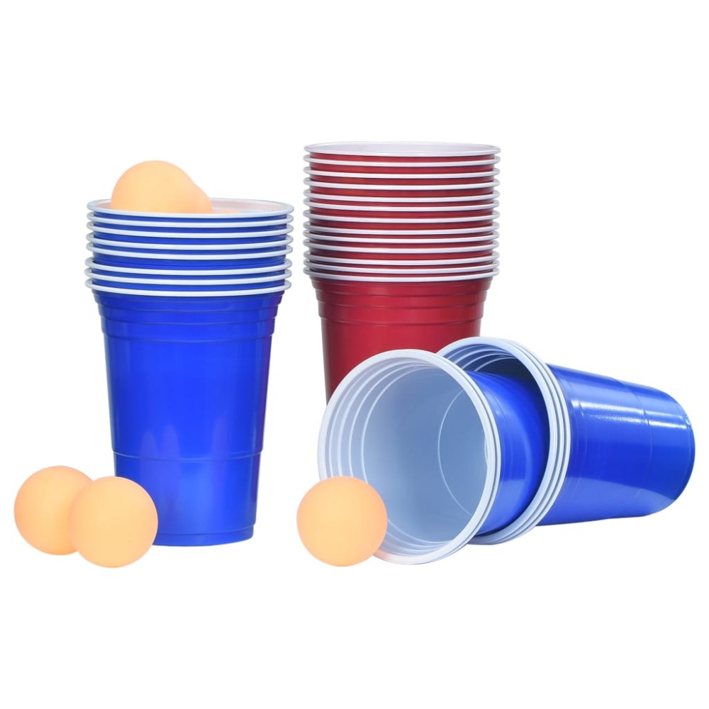 vidaXL Σετ Τραπεζιού Beer Pong 0,5 L Πλαστικό