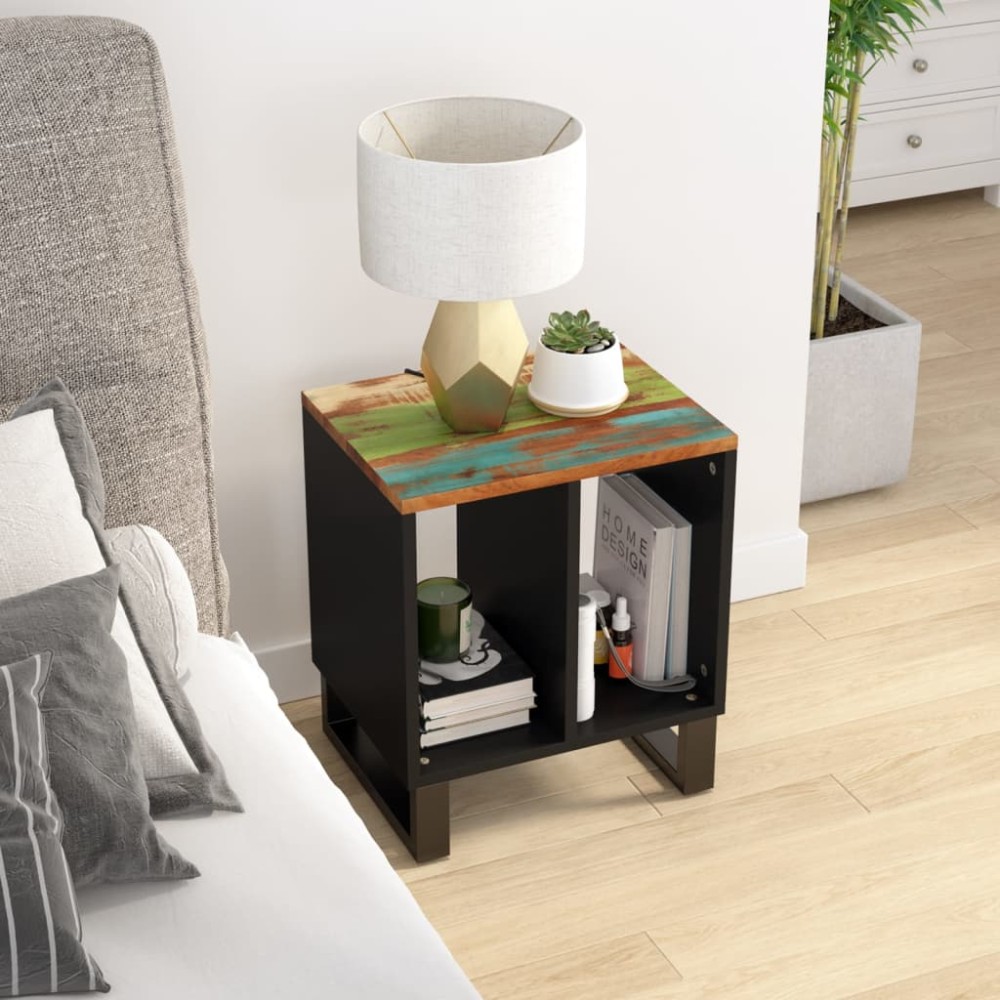 vidaXL Βοηθητικό Τραπέζι 40x31x46cm Μασίφ Ανακυκλ. & Επεξ. Ξύλο 1 τεμ.