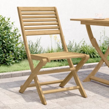 vidaXL Καρέκλες Κήπου Πτυσσόμενες 2 τεμ. 48,5x61,5x87cm Μασίφ Ακακία