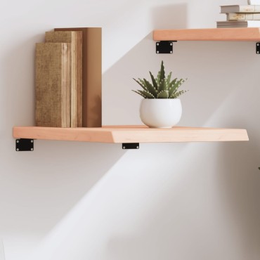vidaXL Ράφι Τοίχου 40x60x(2-4)cm από Ακατέργαστο Μασίφ Ξύλο Δρυός 1 τεμ.
