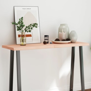 vidaXL Επιφάνεια Τραπεζιού 120x50x(2-6)cm Ακατέργ. Μασίφ Ξύλο Δρυός 1 τεμ.
