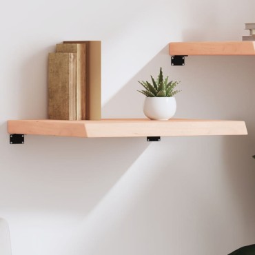 vidaXL Ράφι Τοίχου 60x60x(2-6)cm από Ακατέργαστο Μασίφ Ξύλο Δρυός 1 τεμ.