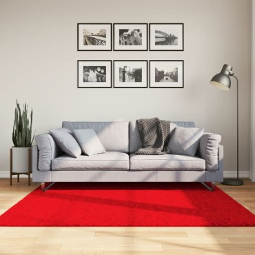 vidaXL Χαλί OVIEDO με Κοντό Πέλος Κόκκινο 160x160cm