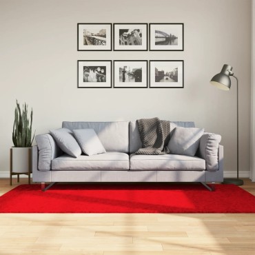 vidaXL Χαλί OVIEDO με Κοντό Πέλος Κόκκινο 100x200cm
