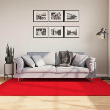 vidaXL Χαλί OVIEDO με Κοντό Πέλος Κόκκινο 140x200cm