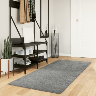 vidaXL Χαλί Shaggy PAMPLONA με Ψηλό Πέλος Μοντέρνο Πράσινο 80x200cm