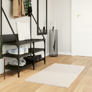 vidaXL Χαλί Shaggy PAMPLONA με Ψηλό Πέλος Μοντέρνο Κρεμ 60x110cm