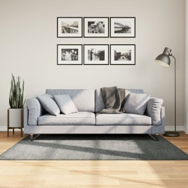 vidaXL Χαλί Shaggy PAMPLONA με Ψηλό Πέλος Μοντέρνο Πράσινο 120x170cm