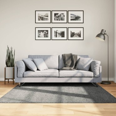 vidaXL Χαλί Shaggy PAMPLONA με Ψηλό Πέλος Μοντέρνο Πράσινο 160x160cm