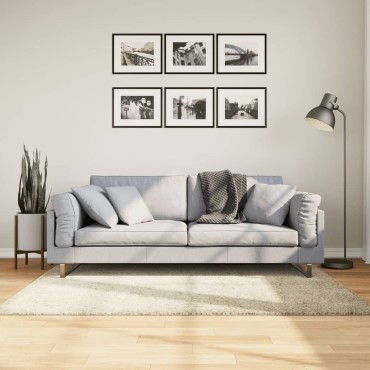 vidaXL Χαλί Shaggy PAMPLONA με Ψηλό Πέλος Μοντέρνο Χρυσό 120x170cm