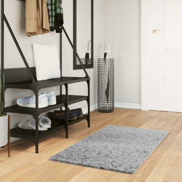 vidaXL Χαλί Shaggy PAMPLONA με Ψηλό Πέλος Μοντέρνο Γκρι 60x110cm