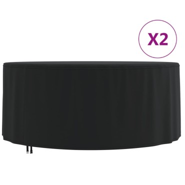 vidaXL Καλύμματα Επίπλων Κήπου 2 τεμ. 182x71cm 420D Ύφασμα Oxford