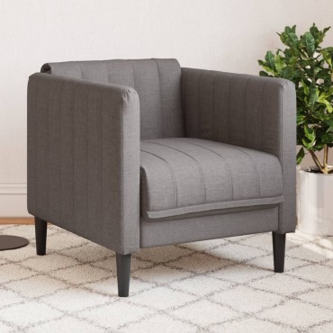 vidaXL Πολυθρόνα Σαλονιού Taupe Υφασμάτινη 69x76,5x74,5cm 1 τεμ. Γωνιακός