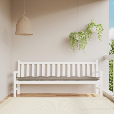 vidaXL Μαξιλάρι Πάγκου Κήπου Taupe 200x50x7cm Ύφασμα Oxford