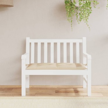 vidaXL Μαξιλάρι Πάγκου Κήπου Μπεζ 110x50x7cm Ύφασμα Oxford