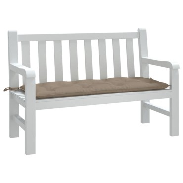 vidaXL Μαξιλάρι Πάγκου Κήπου Taupe 120x50x7cm Ύφασμα Oxford