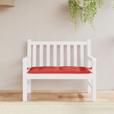 vidaXL Μαξιλάρι Πάγκου Κήπου Κόκκινο 110x50x7cm Ύφασμα Oxford