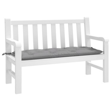 vidaXL Μαξιλάρι Πάγκου Κήπου Γκρι 120x50x7cm Ύφασμα Oxford