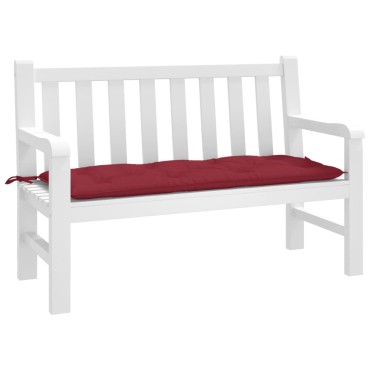 vidaXL Μαξιλάρι Πάγκου Κήπου Μπορντό 120x50x7cm Ύφασμα Oxford
