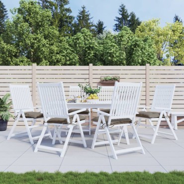 vidaXL Μαξιλάρια Καρέκλας Κήπου 6 τεμ. Taupe 40x40x7cm Υφασμάτινα