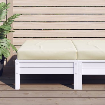 vidaXL Μαξιλάρι Παλέτας Κρεμ 60x60x9,5cm Ύφασμα Oxford