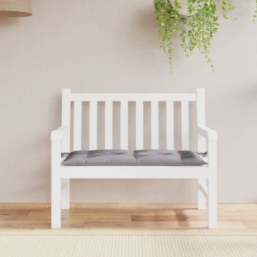 vidaXL Μαξιλάρι Πάγκου Κήπου Γκρι 110x50x7cm Ύφασμα Oxford