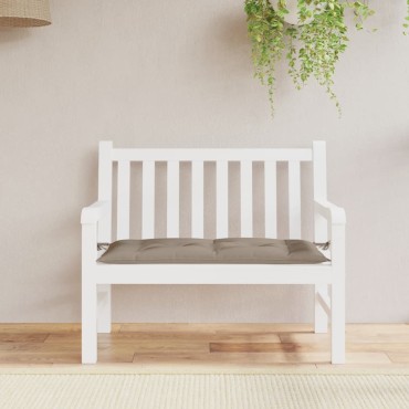 vidaXL Μαξιλάρι Πάγκου Κήπου Taupe 110x50x7cm Ύφασμα Oxford