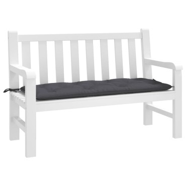 vidaXL Μαξιλάρι Πάγκου Κήπου Ανθρακί 120x50x7cm Ύφασμα Oxford