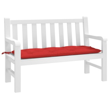 vidaXL Μαξιλάρι Πάγκου Κήπου Κόκκινο 120x50x7cm Ύφασμα Oxford