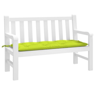 vidaXL Μαξιλάρι Πάγκου Κήπου Αν. Πράσινο 120x50x7cm Ύφασμα Oxford