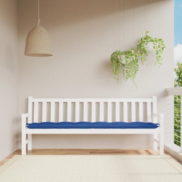 vidaXL Μαξιλάρι Πάγκου Κήπου Μπλε Ρουά 200x50x7cm Ύφασμα Oxford
