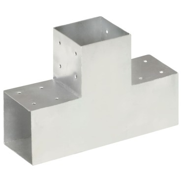 vidaXL Σύνδεσμος Στύλου Σχήματος T 101x101 χιλ. από Γαλβανισμ. Μέταλλο
