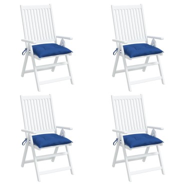 vidaXL Μαξιλάρια Παλέτας Κήπου 4 τεμ. Μπλε 50x50x7cm Oxford Ύφασμα