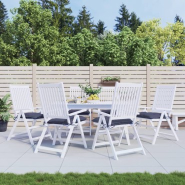 vidaXL Μαξιλάρια Καρέκλας 6 τεμ. Ναυτικό Μπλε 50x50x7cm Υφασμάτινα
